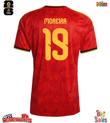 Belgium Diego Moreira #19 Replica Home Stadium Shirt World Cup 2026 Short Sleeve